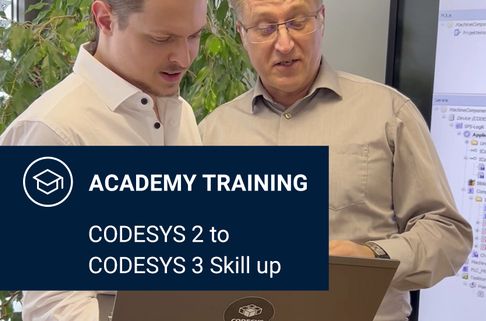 Die Schulung ist für erfahrene CODESYS V2-Anwender, die einen Upgrade zu CODESYS V3 planen.