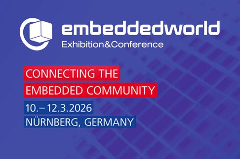 Vom 10. - 12. März 2026 ist die CODESYS Group auf der embedded world in Nürnberg vetreten.