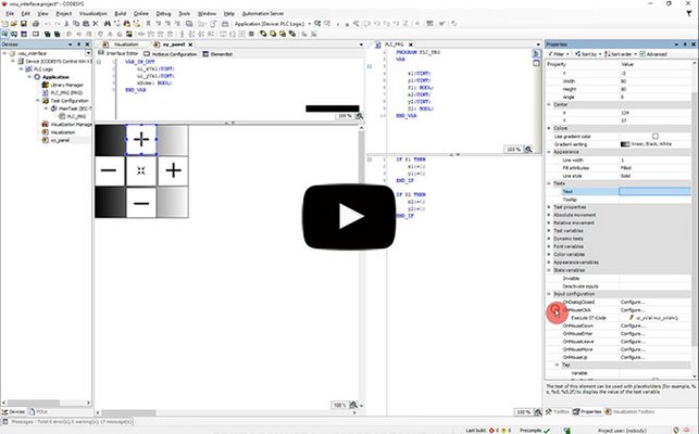 Screenshot Videoclip CODESYS Visualization