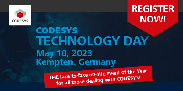 CODESYS Technology Day 2023 Logo Booking
