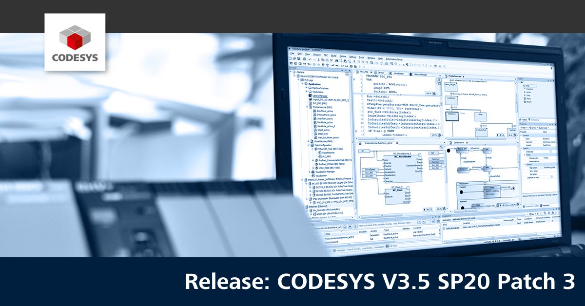 Release CODESYS V3.5 SP20 Patch 3