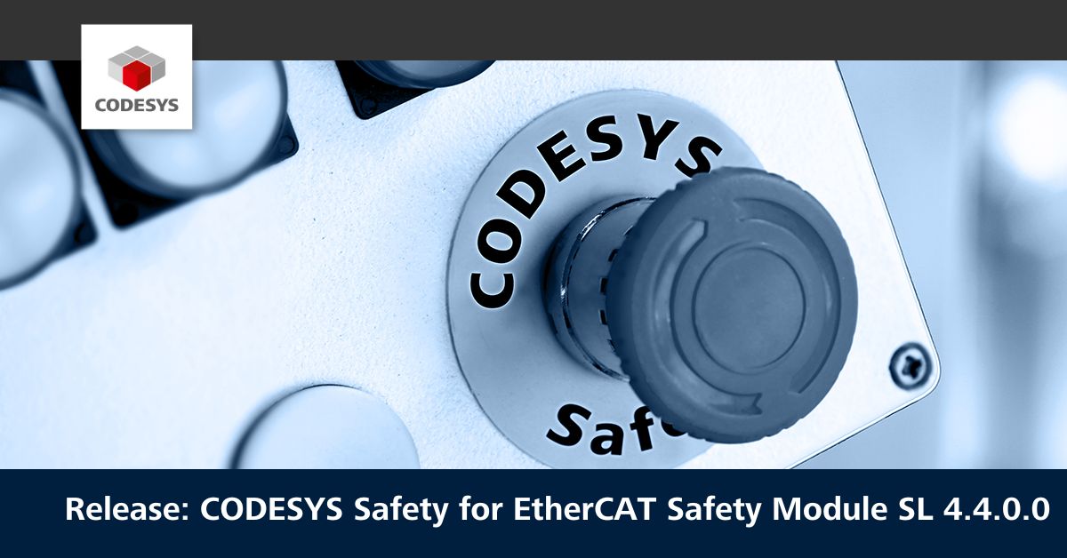 Release CODESYS Safety for EtherCAT Safety Module SL 4.4.0.0